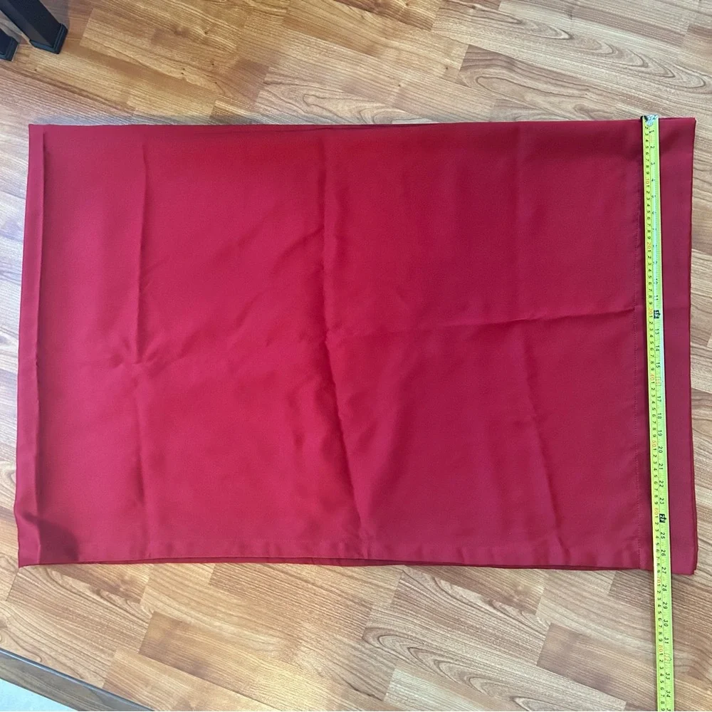 3/$20 Two panels red curtains